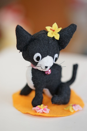 黒猫のぬいぐるみ