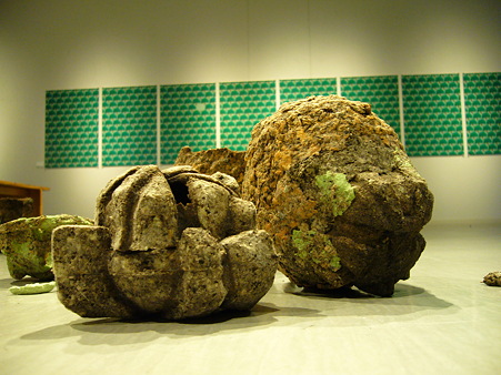 Pots made of pulp.