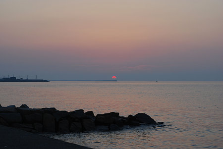 夕日