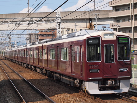 阪急1300系準急 阪急京都線南茨木駅