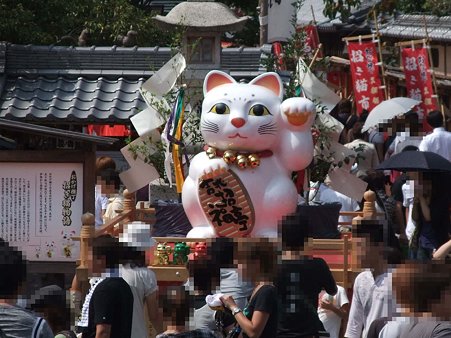 招き猫山車