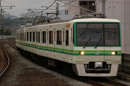 Sendai Subway 1000series in Yaotome,Sendai,Miyagi,Japan 2009/9/3