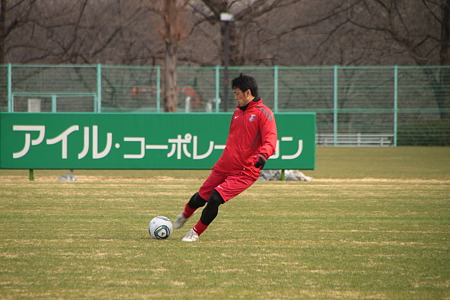 パス練習＠山田暢久