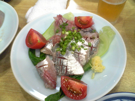アジの刺身
