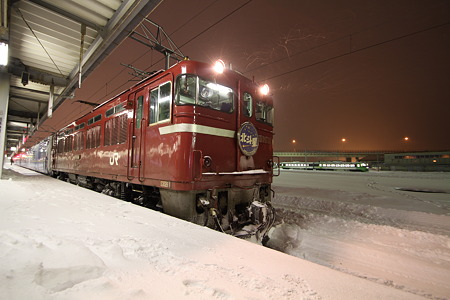 函館で停車中の北斗星