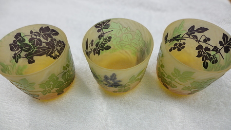 先生の作品 これも内外で色の違う被せガラス